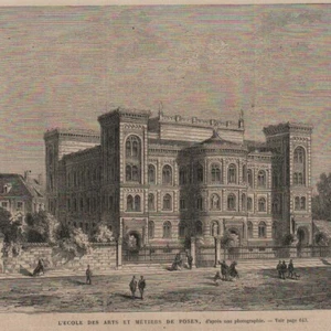 Polen Posen - Kunstgewerbeschule - Pressestich 1866 - Bild 1 von 2