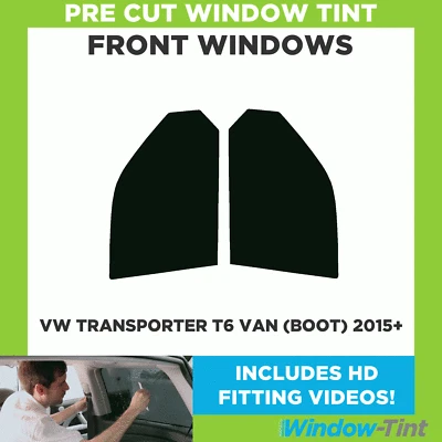 Pre Cut Car Window Tint for VW Transporter T6 Van  (Hatch boot) 2015+ Front Film - Image 1 of 4
