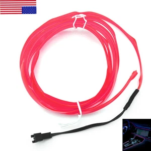 2m Led El Line Rosa Luz Fría Interior Coche Luz Decorativa Neón Tira Coche - Imagen 1 de 16