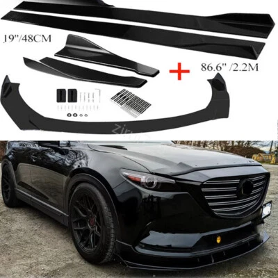 Front Bumper Lip Spoiler Splitter Side  Skirts Accessories  For Mazda CX-7 CX-9 Foto 1 de 4