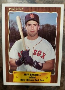 1990 Procards New Britain Red Sox Jeff Bagwell Minor League Card NMNT #1324 HOF 