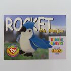 Rocket Bluejay Bird 1998 Series I 4202 Beanie Babies Official Club Trading Card