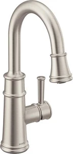 Moen 6260SRS Belfield 1-Handle Pulldown Bar Faucet Clean Spot Resist Stainless - Picture 1 of 6