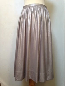 Whistles gathered skirt 10 lined silvery-beige-grey, longer length - Picture 1 of 13