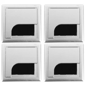 4pcs Square Grommet Outlet Desk Cable Hider Power Outlet Organizer Box - Afbeelding 1 van 12