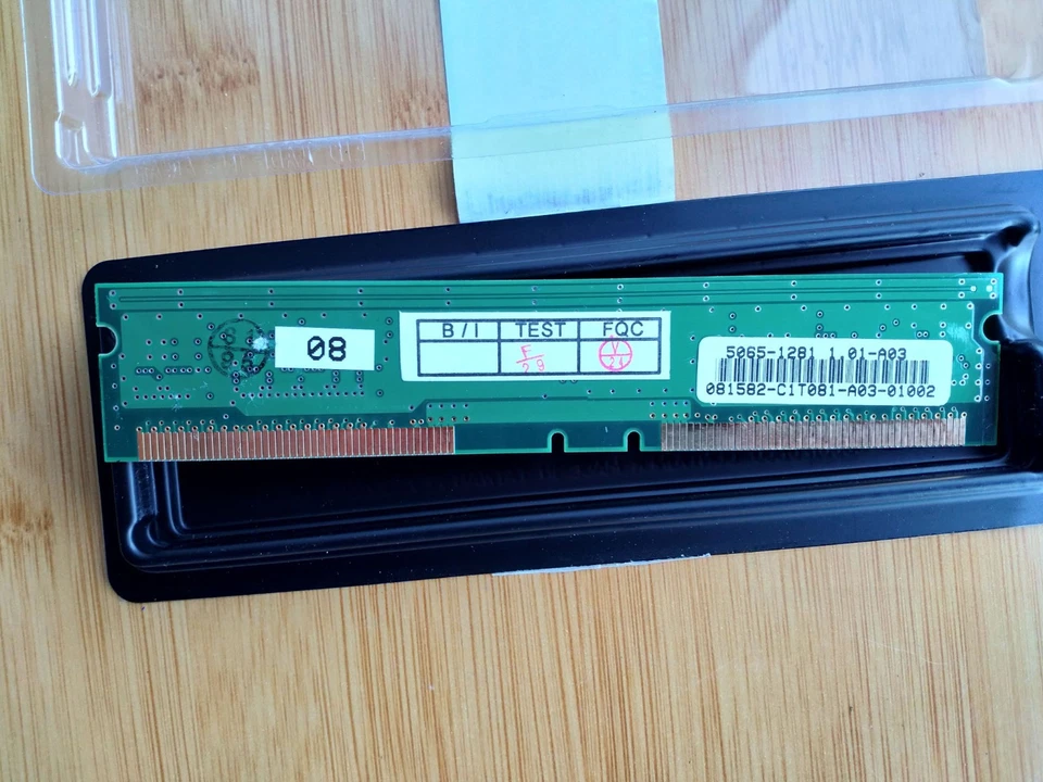 HP 5065-1281 Rambus RDRAM Blind Blank Continuity Terminator Module Memory Retro - Image 1 of 2