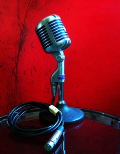 Vintage 1954 Shure 55S dynamisches Nierenmikrofon mit Kabel Elvis 556S 55SW - Bild 1 von 14