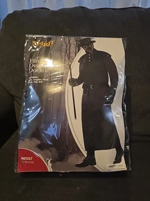 Black Death Doctor Adult Medium Size Halloween Costume SPIRIT - Image 1 of 4