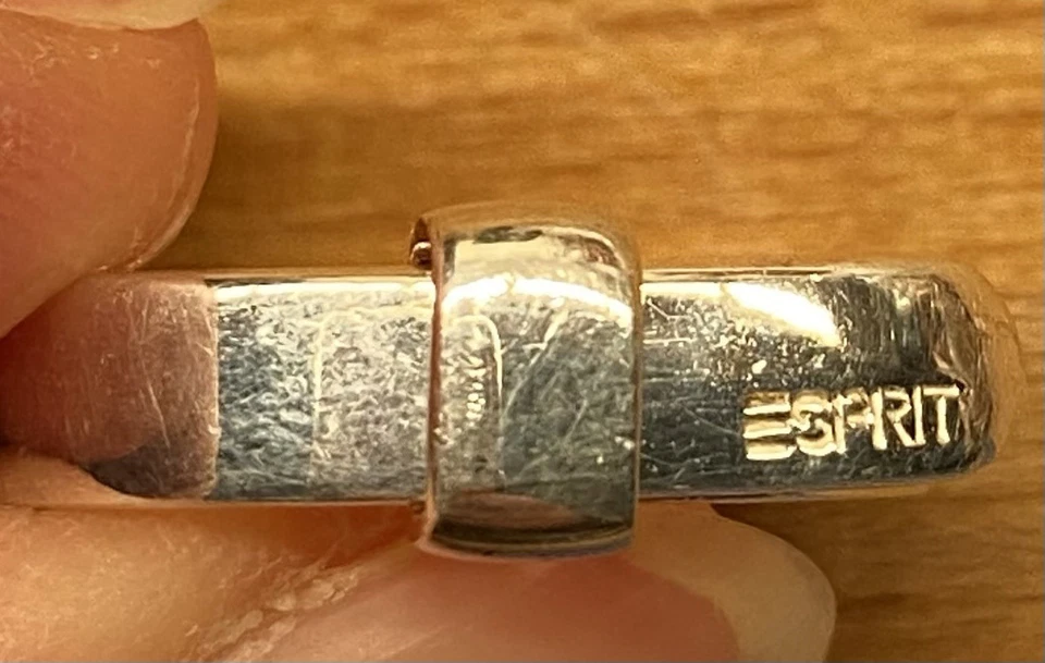 Esprit Ring „Gürtelschnalle“ 925 Sterlingsilber, ca. Größe 18 - Bild 1 von 4