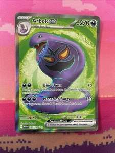Pokemon Card Arbok ex 185/165 Ultra Rare Pokemon 151 Near Mint - Picture 1 of 2