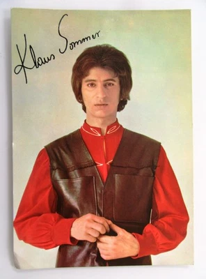 KLAUS SOMMER aus Halle Saale Solist Schlagersänger signierte DDR Fotokarte 1972 - Bild 1 von 2