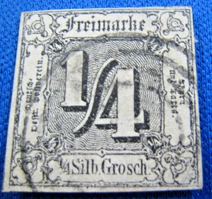 GERMAN STATES - THURN & TAXIS   1862  -  SCOTT # 15  -     USED       (eh134) - Picture 1 of 3