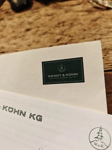 Rarität WENDT & KÜHN Erzgebirge Grünhainichen Volkskunst Propaganda alt Brief - Bild 1 von 4