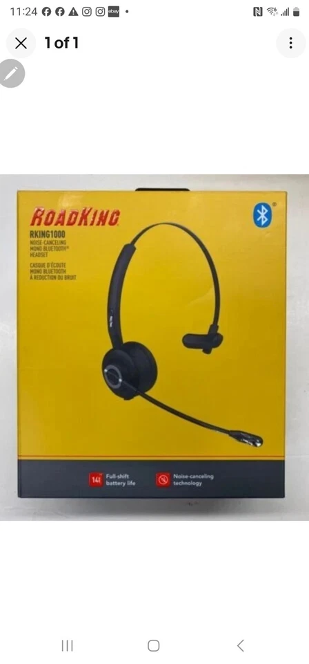 (3) Three NEW RK 1000 Noise-Canceling Mono Bluetooths 5.0. FREE SHIPPING ! - Image 1 of 1