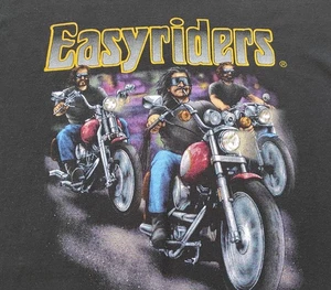 Easyriders Vintage 1992 Biker Motorcycle Movie T Shirt Tee 3d emblem sz XL - Picture 1 of 10
