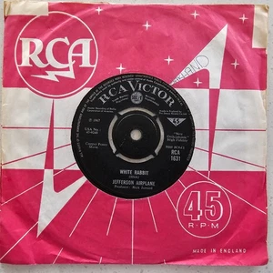 Jefferson Flugzeug - White Rabbit / Plastic Fantastic Lover - 1967 UK 7" - Bild 1 von 6