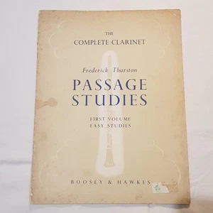 1947 Passage Studies for the Bb Clarinet By Frederick Thurston Vol 1 Sheet Music - Picture 1 of 9