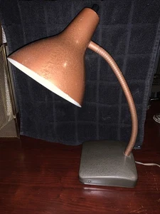 Leviton Steel Desk Lamp - Articulating Head Retro Style ReadingLight VTG Works - Picture 1 of 12