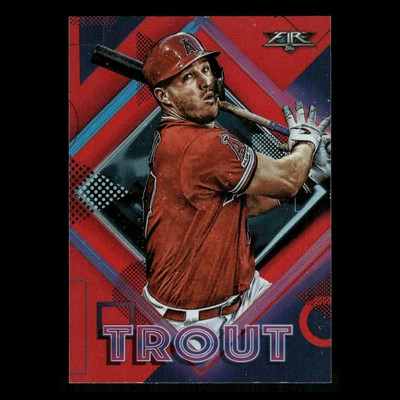 Mike Trout #197 2020 Topps Fire Red Blaze Los Angeles Angels Baseball Card MLB - Image 1 of 3