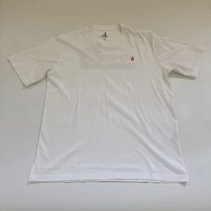 Johnnie-O Logo Grafik T-Shirt weiß Rolling Wave Herren Medium Large UVP $ 52 - Bild 1 von 9