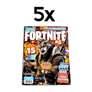 Lot de (5) affiches Fortnite How-To Guide #5 saison 6 Pets Gear Skins Challenge - Photo 1 sur 4