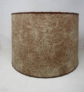 Tall Fiberglass Lamp Shade Pair Vintage Mid-Century Modern - Picture 1 of 9