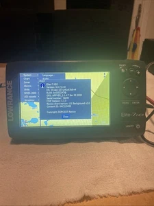 Lowrance Elite 7 HDI GPS Fischfinder GETESTET FUNKTIONIERT - Bild 1 von 9