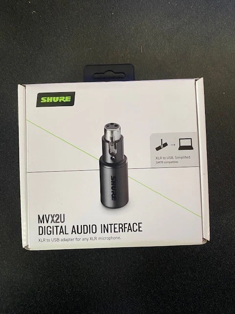 Shure MVX2U XLR-to-USB Digital Audio Interface New in box - Image 1 of 2