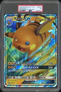 2019 Pokemon RAICHU GX Hidden Fates Promo JUMBO Card SM213 Pikachu PSA 7๐ฅ - Picture 1 of 1