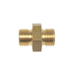 Doppelnippel G 1/8" RH x G 1/8" RH Gasschlauchverbinder Kupplung Druckluft Gas - Picture 1 of 1