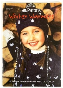 Patons Winter Warmers Knitting Pattern Book for Children 12 Designs - Picture 1 of 4