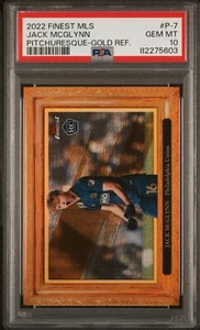 JACK MCGLYNN 2022 Topps Finest MLS #P7 RC Pitchuresque Gold /50 PSA 10 GEM MT - Picture 1 of 2