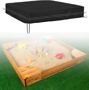 Sandbox Cover, 420D Heavy Duty Sandbox with Cover, Sand Coxes for Kids Outdoor w - Picture 1 of 7