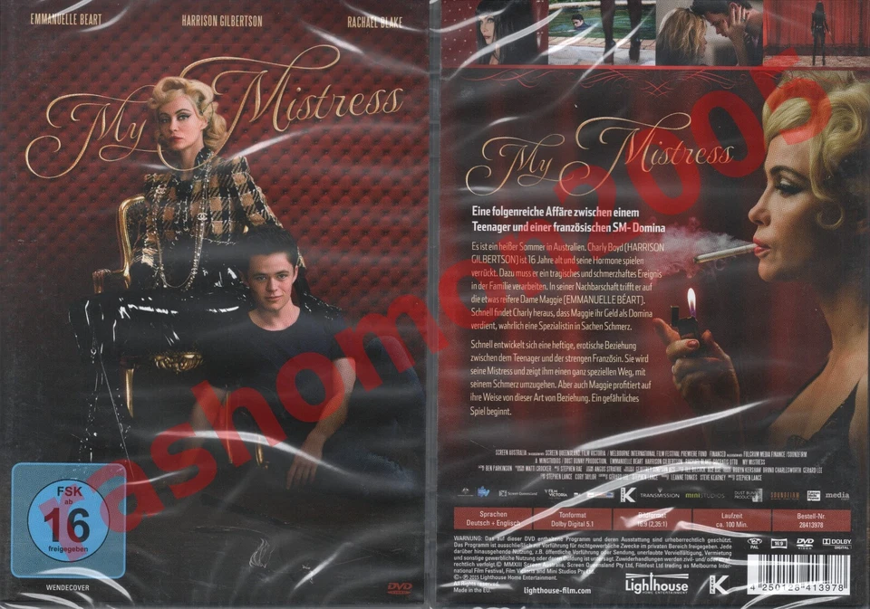 DVD MY MISTRESS Emmanuelle Beart Harrison Gilbertson Rachael Blake Region 2 NEW - Image 1 of 1