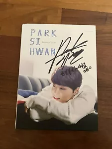 RARE Kpop Autographed PARK SI HWAN SUPERSTAR K5 RAINBOW TASTE ALBUM - Picture 1 of 3