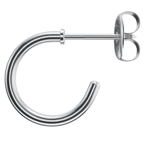 STUDEX Ohrstecker Creole Ø13mm silber Chirurgenstahl antiallergisch steril - Bild 1 von 2