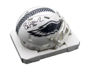 Brian Westbrook Signed Eagles 2024 Salute to Service Mini Helmet Beckett 193082 - Picture 1 of 3