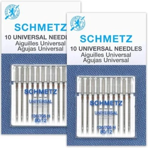 Universal (Normal) Nähmaschinennadeln/Schmetz, verschiedene Größen x 10er Pack Box - Bild 1 von 19