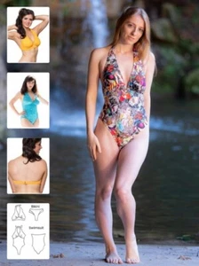 Booby Traps Sewing Pattern Charli Swimsuit & Bikini Swimwear Regular 8 to 18 - Picture 1 of 1