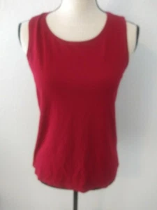 Eileen Fisher Red women top Scoop Neck Tunic. Size small - Picture 1 of 7