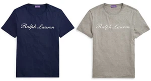 Ralph Lauren Purple Label Cotton Jersey Graphic Script T-Shirt New $295 - Picture 1 of 5
