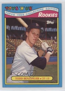 1988 Topps Toys R Us Rookies Box Set Todd Benzinger #1 Rookie RC