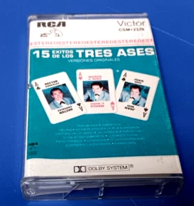 Los Tres Ases, 15 Exitos Versiones Originales 1984 RCA Hecho en mexico, Cassette - Picture 1 of 4