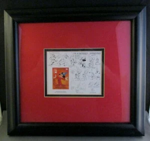 Disney Mickey Mouse "Der Zauberlehrling" RX-1 gerahmter STEMPEL, COA - Bild 1 von 8