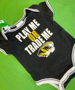 NCAA Missouri Tigers Black Bodysuit 0-3 months - Picture 1 of 4