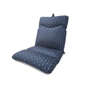 Highback Cushion Outdoor Set Seat Lounge Patio Chair UV & Water Resist - Blue - Picture 1 of 1