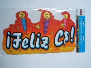 Feliz Cumpleanos Tisch Herzstück Spanische Sprache Happy Birthday Fiesta Party - Bild 1 von 2