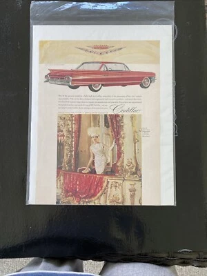 Lot of 10 Vtg Cadillac Ad Classic Dealership Old Car enthusiast MCM Wall Art - Image 1 of 4
