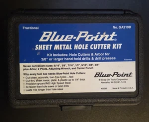 Blue-Point by Snap-on Sheet Metal Hole Cutter Kit # GA219B Excellent Condition - Bild 1 von 4