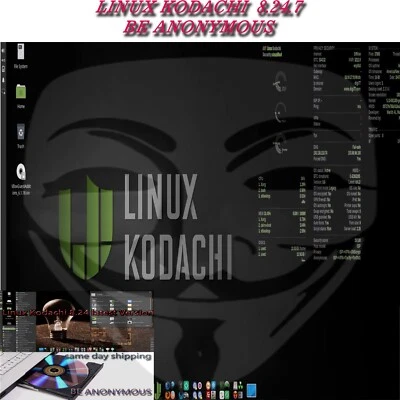 Linux Kodachi 8.27 VPN + Tor Anonymous Web Browsing Bootable DVD Fast Shipping - Image 1 of 4